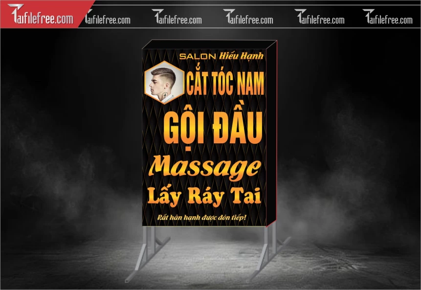 Biển Hiệu, Bảng Hộp Đèn Tiệm Cắt Tóc_BH623