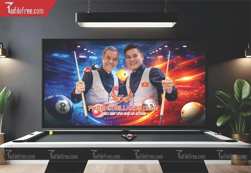 File Thiết Kế Tranh Tường Quán Bida_BH625