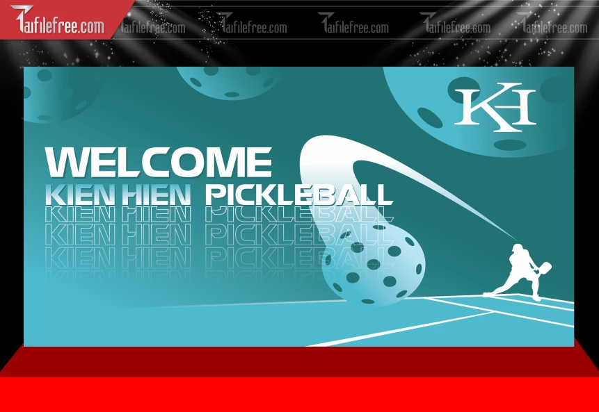 Mẫu Phông Nền Thể Thao Pickleball_BH626