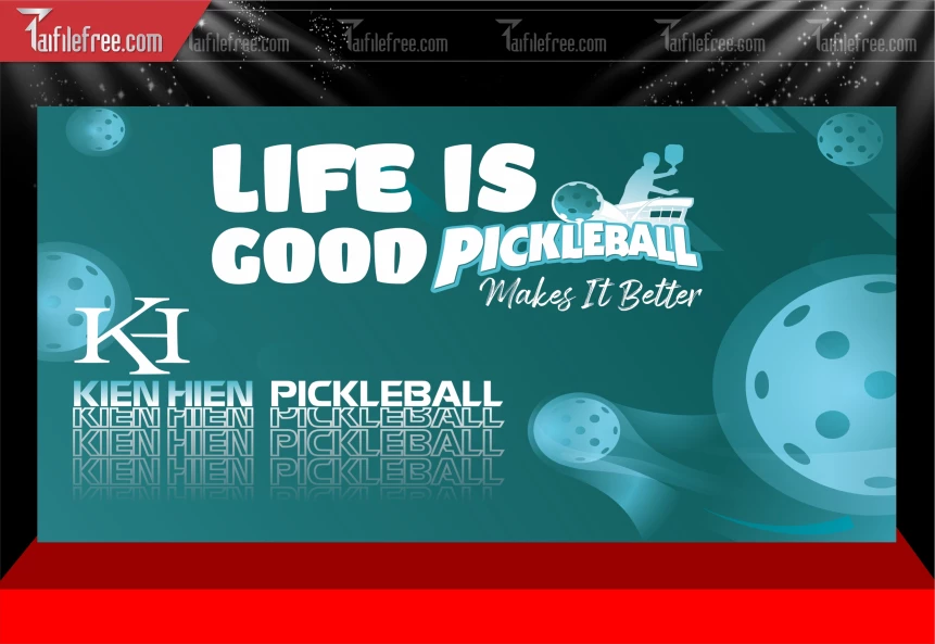 Mẫu Phông Nền Thể Thao Pickleball_BH628