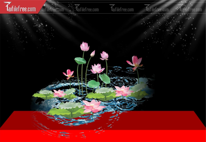 Mẫu Hoa Sen Trang Trí_BH634