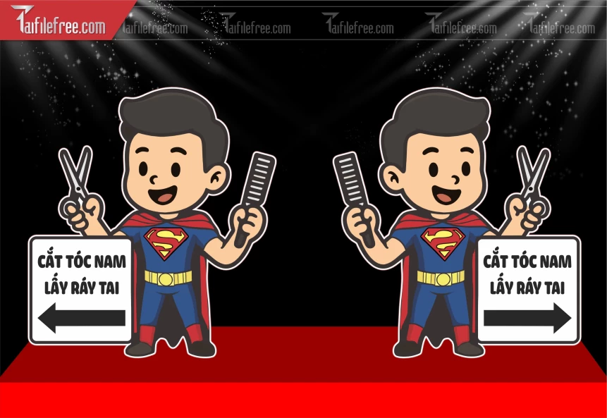 Mẫu Chibi Cắt Tóc_BH462