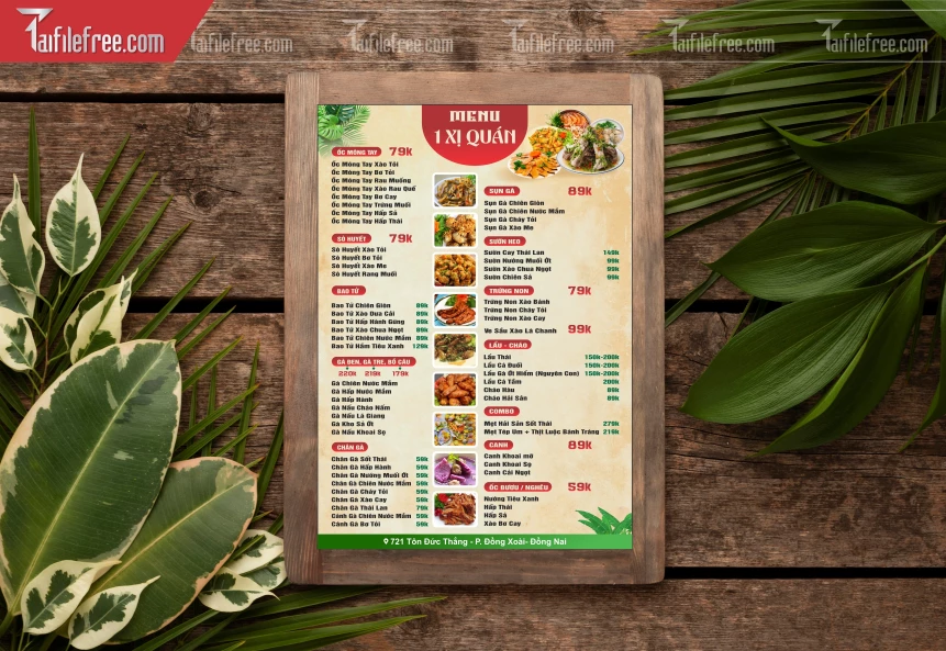 Menu Quán Nhậu_BH658