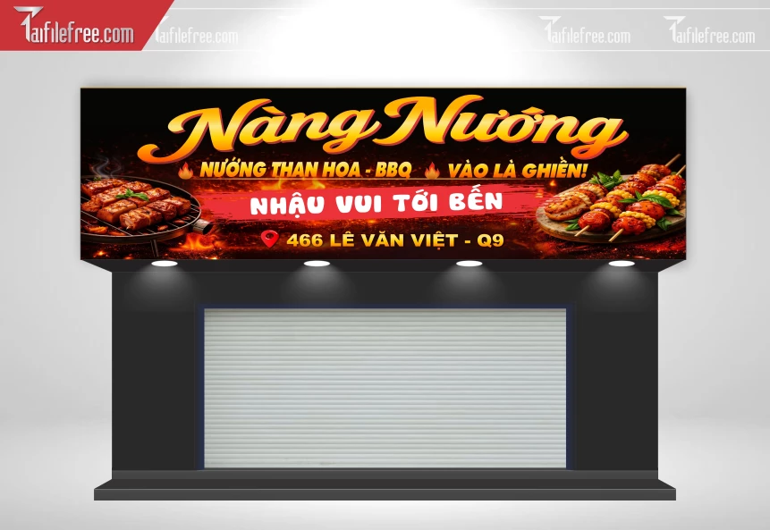 Biển Quảng Cáo, Bảng Hiệu Quán Nướng_BH662
