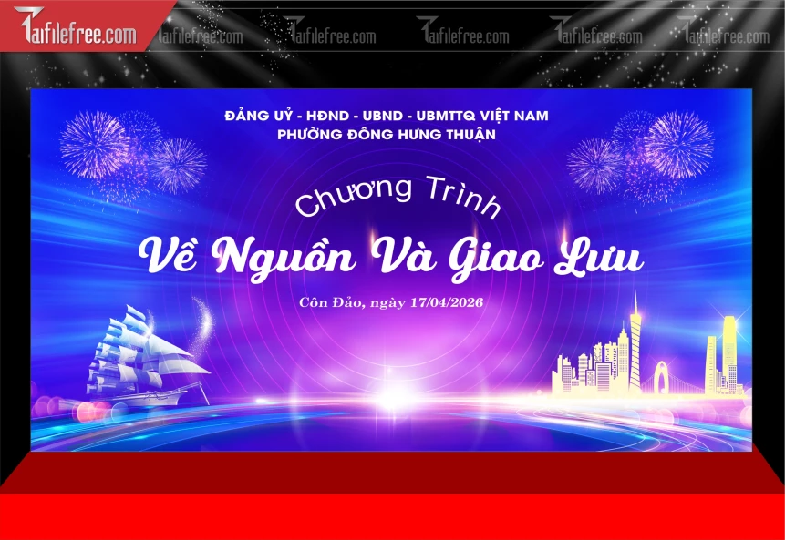 Mẫu Phông Nền Giao Lưu_BH675