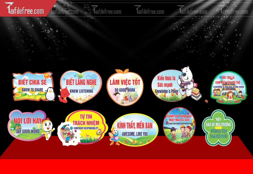 Mẫu Mô Hình Trang Trí Thư Viện Mầm Non_BH683