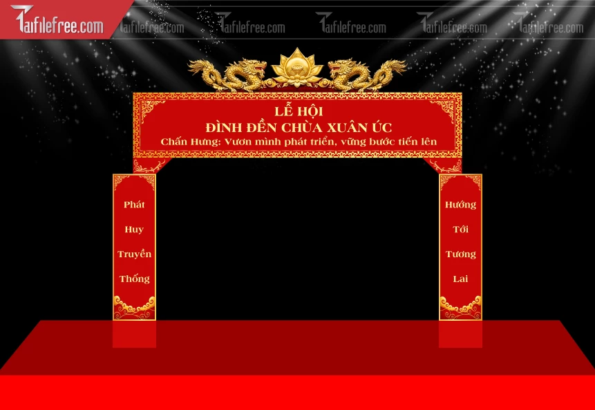 Mẫu Cổng Chào Lễ Hội_BH685