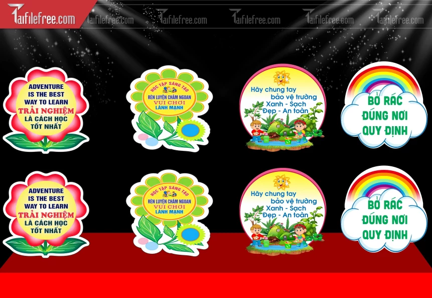 Mẫu Mô Hình Trang Trí Thư Viện Mầm Non_BH690