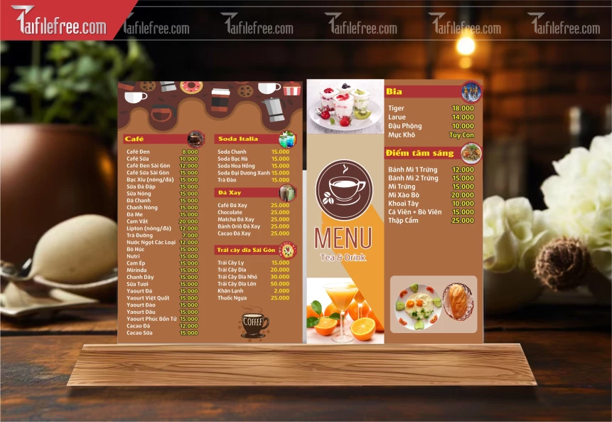 Menu Quán Caffe_BH713