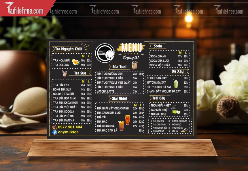 Menu Quán Caffe_BH714