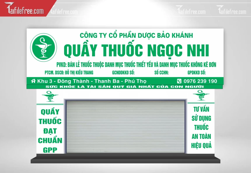 Biển Quảng Cáo, Bảng Hiệu Tiệm Thuốc Tây_BH720
