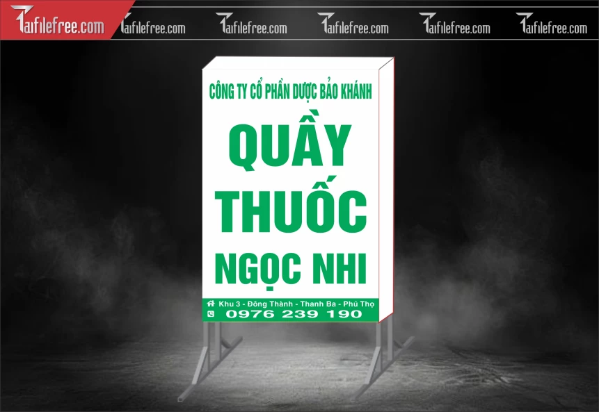 Biển Hiệu, Bảng Hộp Đèn Tiệm Thuốc Tây_BH721