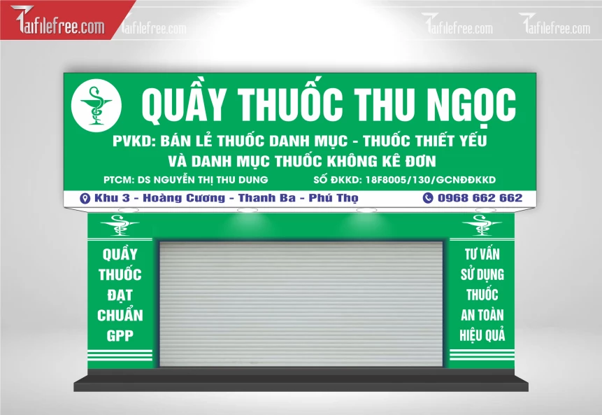 Biển Quảng Cáo, Bảng Hiệu Tiệm Thuốc Tây_BH722