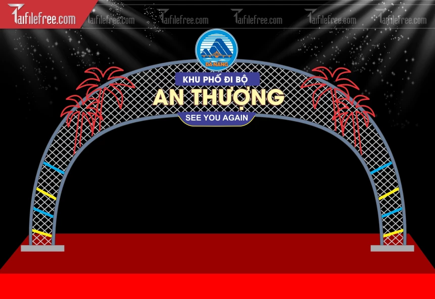 Mẫu Cổng Chào Khu Phố Đi Bộ_BH732