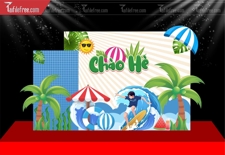 Mẫu Background Chào Hè_BH742