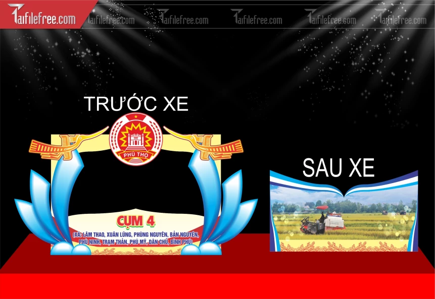 Mẫu Mô Hình Trang Trí Xe Diễu Hành_BH745