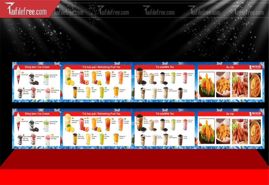 Menu Quán Trà Sữa_BH747