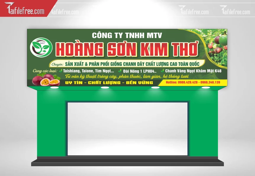 Biển Quảng Cáo, Bảng Hiệu Công Ty Trái Cây _BH751