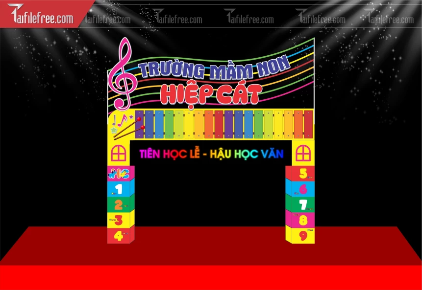 Mẫu Cổng Trường Mầm Non_BH766