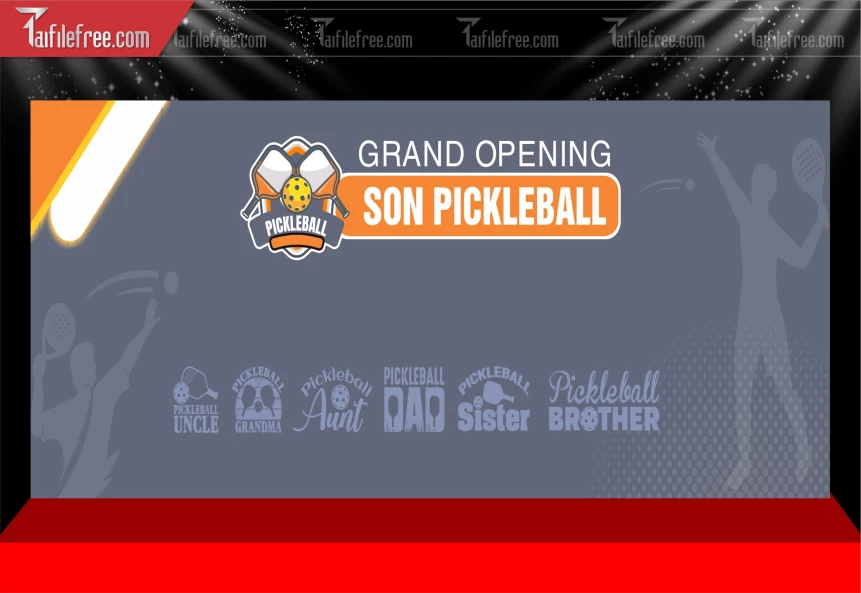 Mẫu Phông Nền Thể Thao Pickleball_BH774