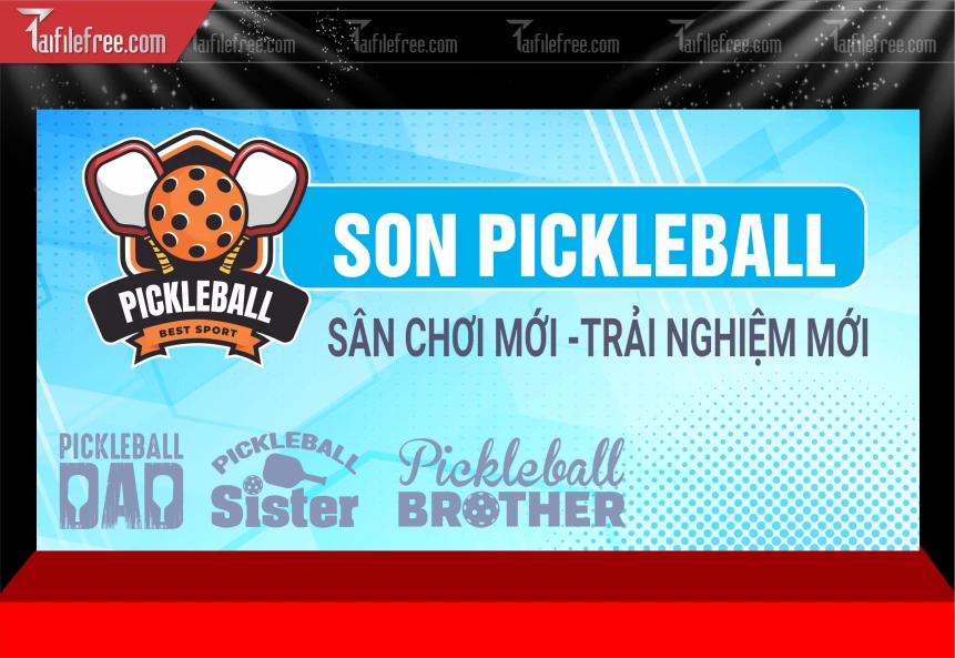 Mẫu Phông Nền Thể Thao Pickleball_BH775
