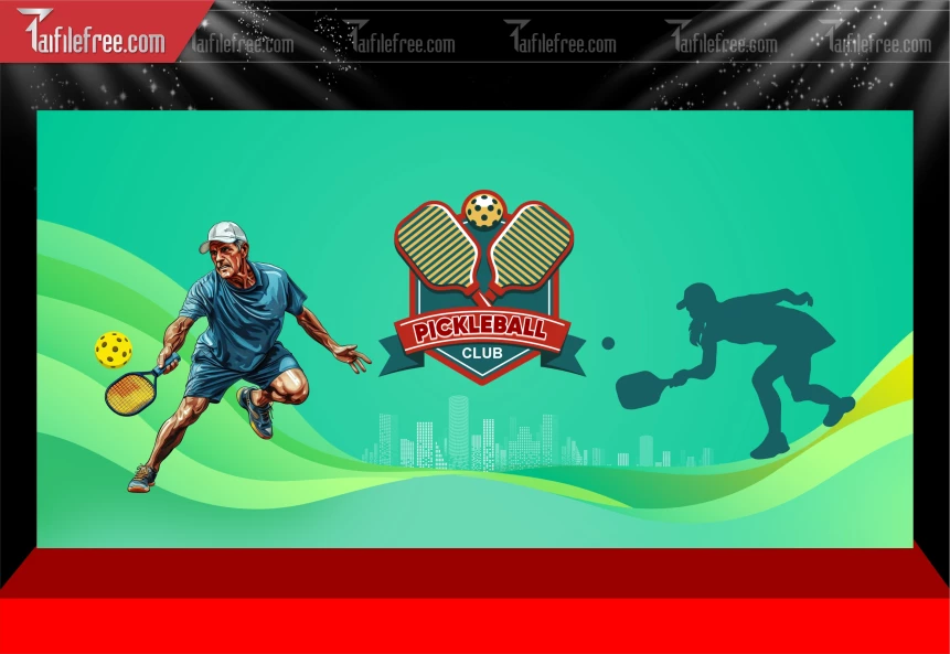 Mẫu Phông Nền Thể Thao Pickleball_BH778