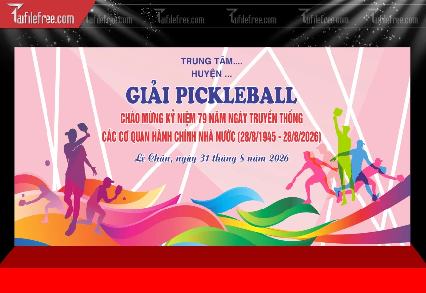 Mẫu Phông Nền Thể Thao Pickleball_BH779