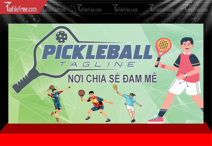 Mẫu Phông Nền Thể Thao Pickleball_BH780
