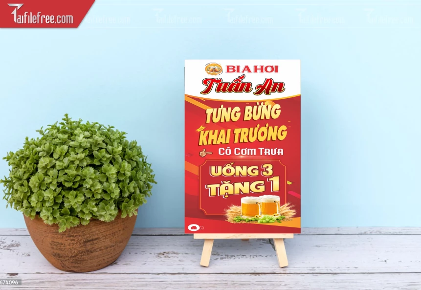 Biển Hiệu, Bảng Hộp Đèn Tưng Bừng Khai Trương_BH783