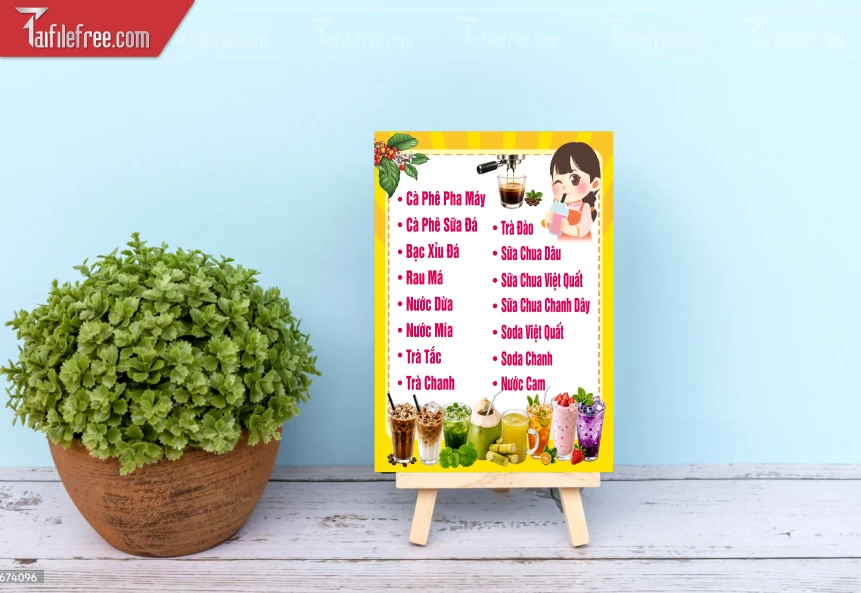 Biển Hiệu, Bảng Hộp Đèn Quán Trà Sữa _BH798