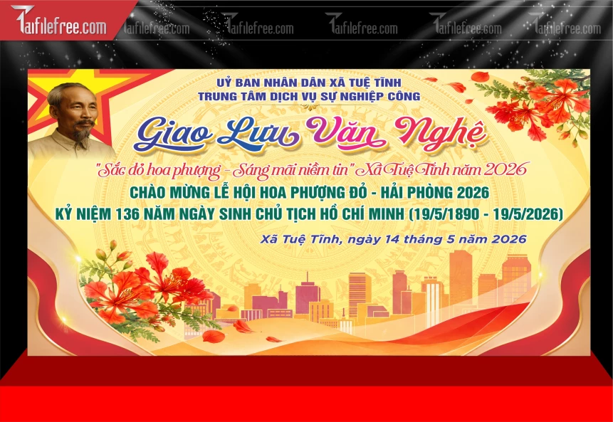 Phông Sân Khấu Chương Trình Giao Lưu Văn Nghệ, Âm Nhạc_BH811
