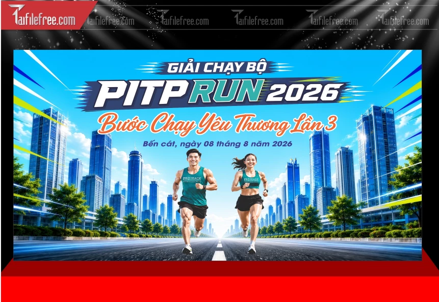 Mẫu Phông Nền Thể Thao Chạy Bộ_BH830