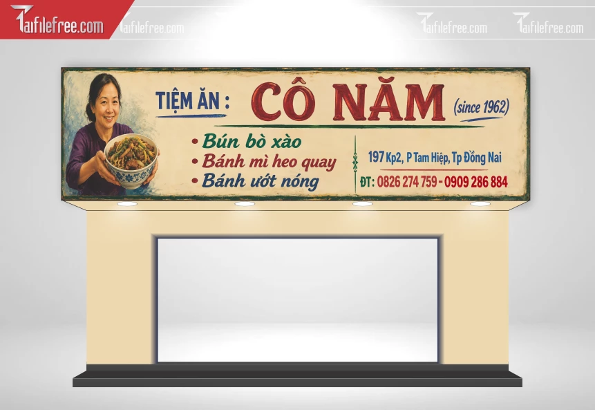 Biển Quảng Cáo, Bảng Hiệu Quán Bún _BH832