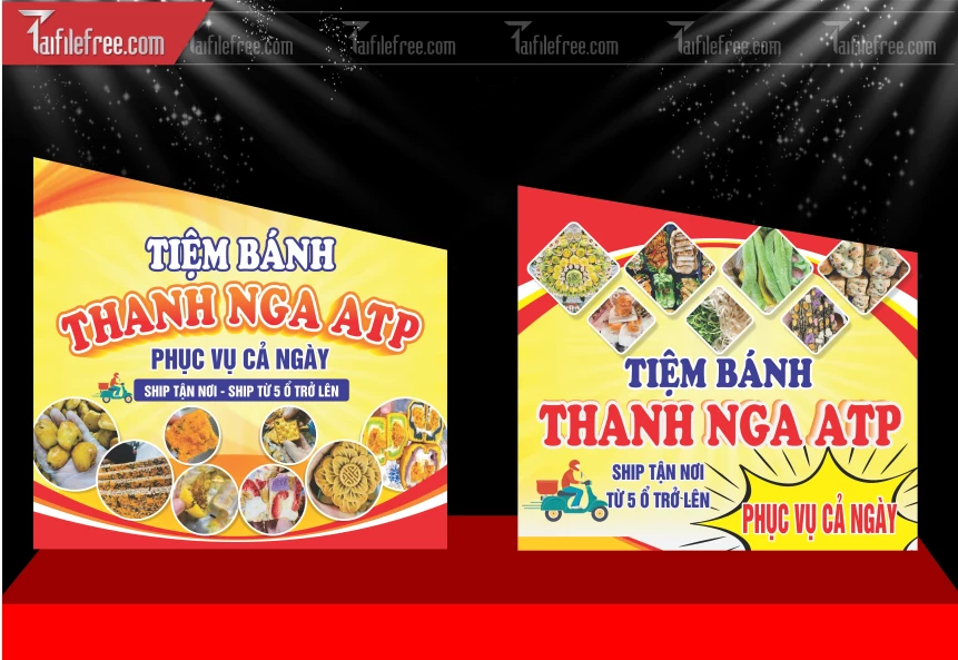 Biển Hiệu, Bảng Hộp Đèn Quán Bánh _BH833