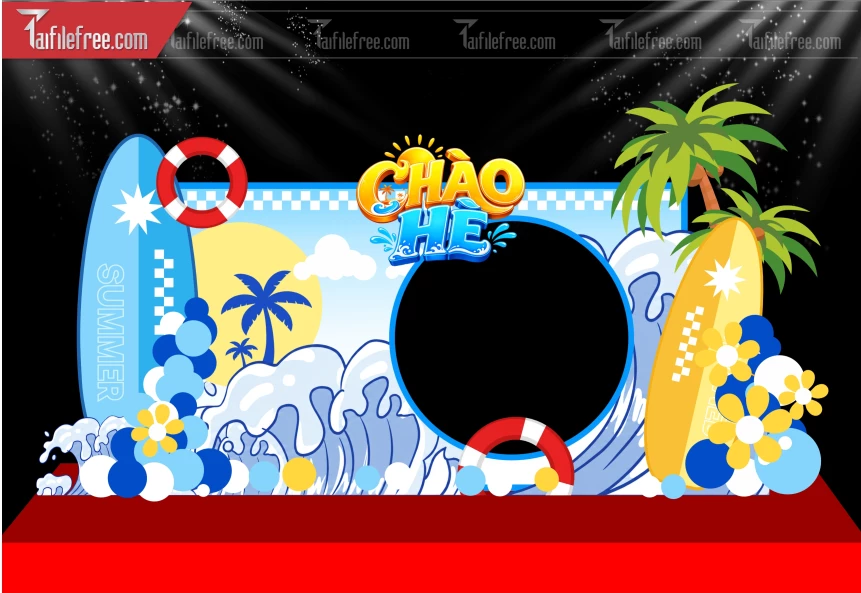 Mẫu Background Chào Hè_BH843