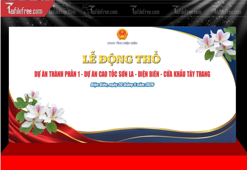 Mẫu Phông Nền Lễ Động Thổ_BH859