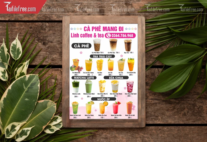 Menu Tiệm Caffe_BH863