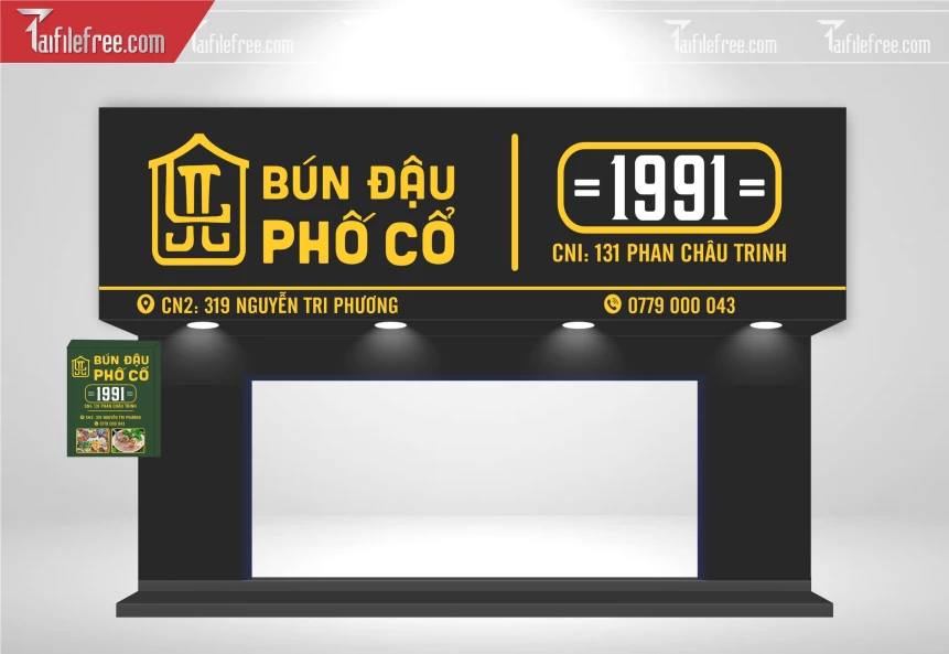 Biển Quảng Cáo, Bảng Hiệu Tiệm Bún Đậu _BH865