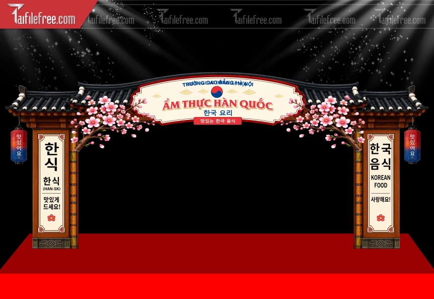 Mẫu Cổng Chào Ẩm Thực Trung Quốc_BH877