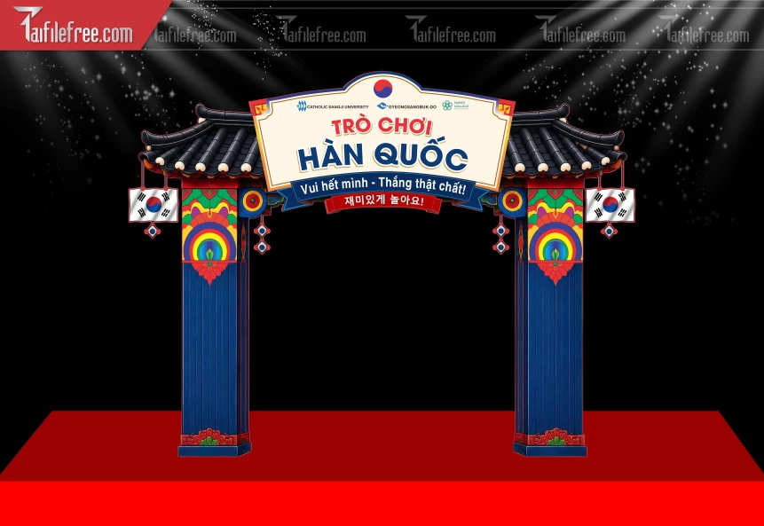 Mẫu Cổng Chào Trò Chơi Hàn Quốc_BH879