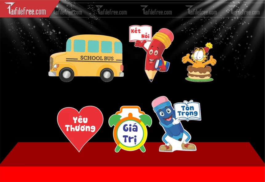 Mẫu Chibi Lớp Học_BH881