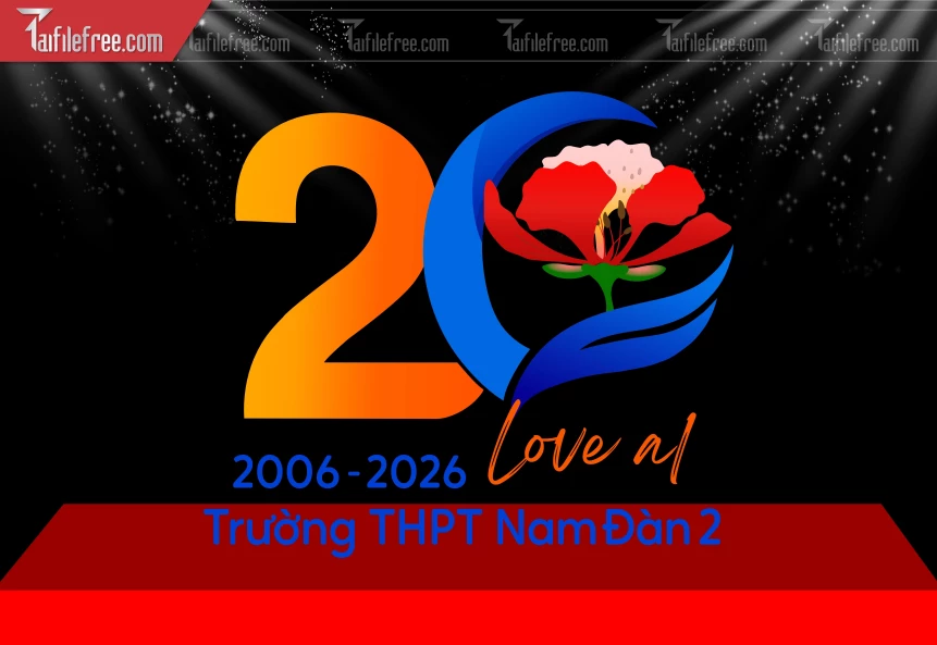 Mẫu Logo Kỷ Niệm 20 Năm Ngày Ra Trường_BH891