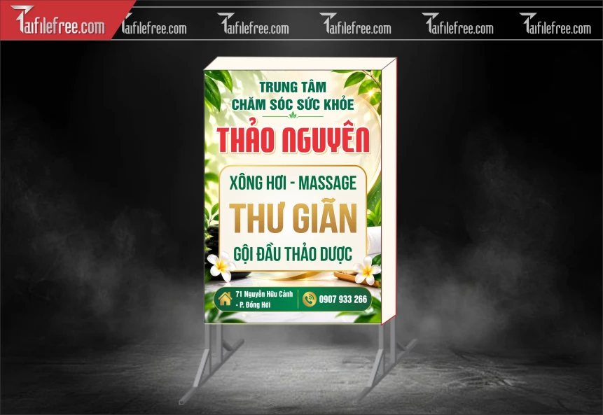 Biển Hiệu, Bảng Hộp Đèn Tiệm Spa_BH895