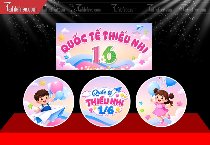 Mẫu Trang Trí Quốc Tế Thiếu Nhi_BH900
