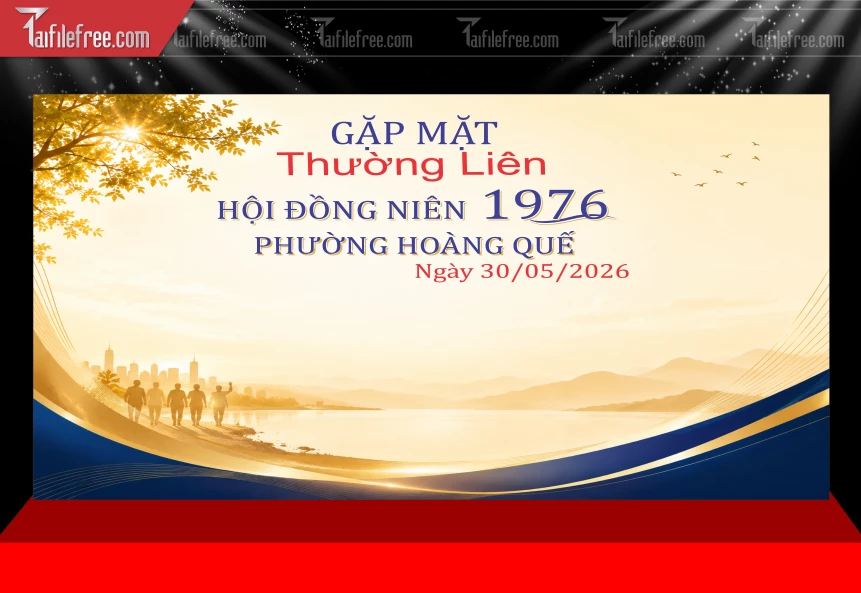 Mẫu Phông Nền Gặp Mặt Thường Liên_BH903