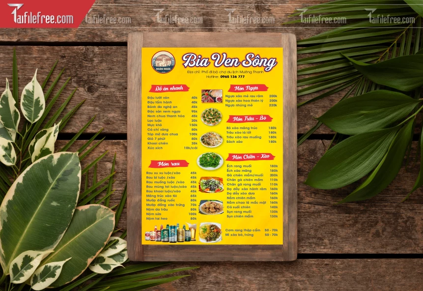 Menu Quán Bia_BH904
