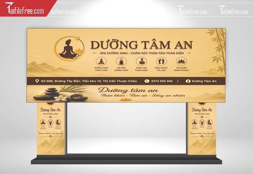 Biển Quảng Cáo, Bảng Hiệu Tiệm Dưỡng Tâm An _BH912