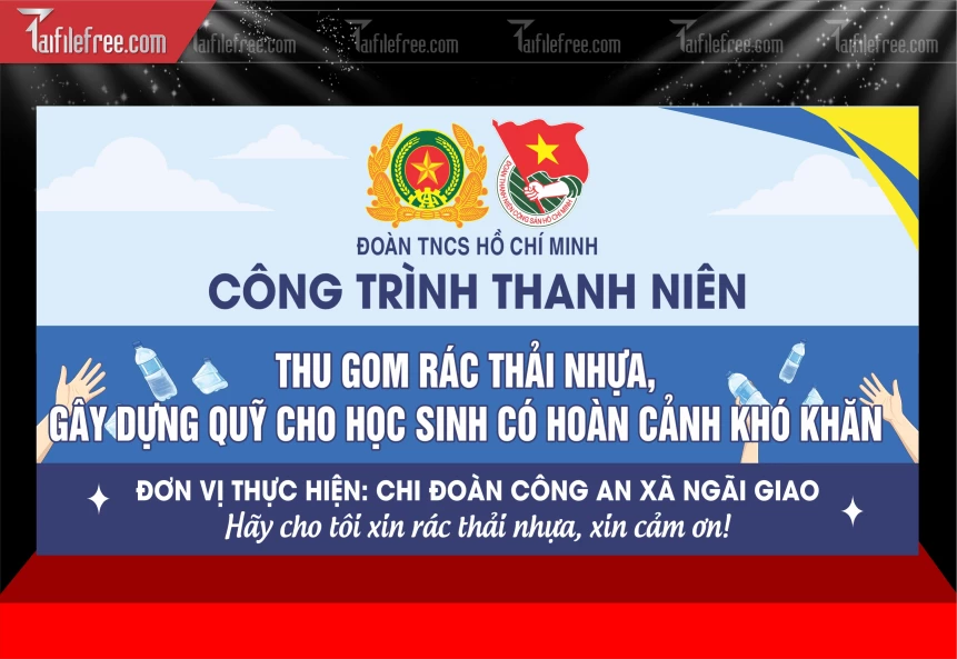 Mẫu Phông Nền Đại Hội Đại Biểu Đoàn Thanh Niên_BH917
