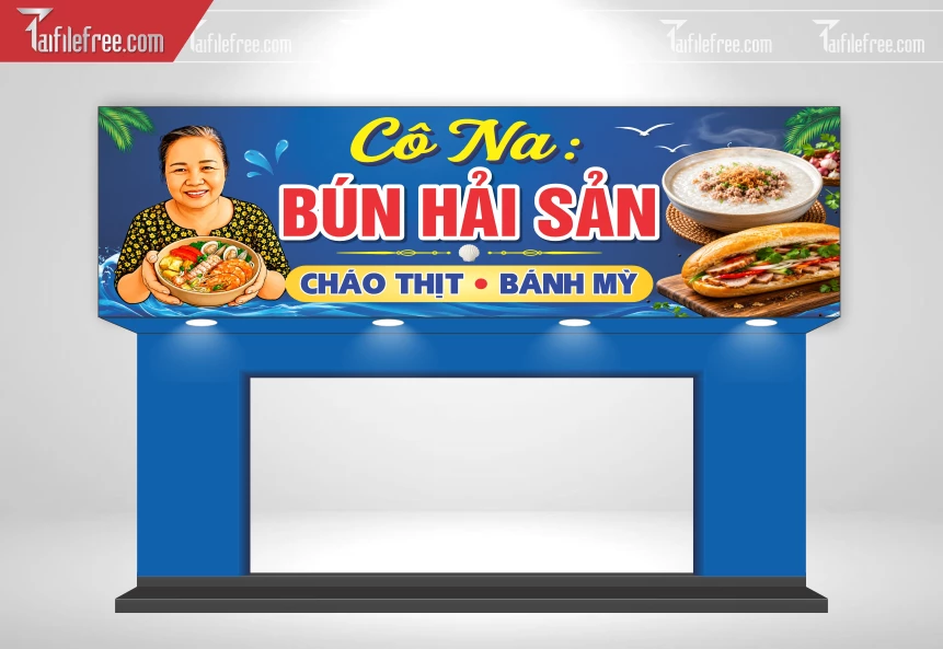 Biển Quảng Cáo, Bảng Hiệu Tiệm Bún Hải Sản _BH921