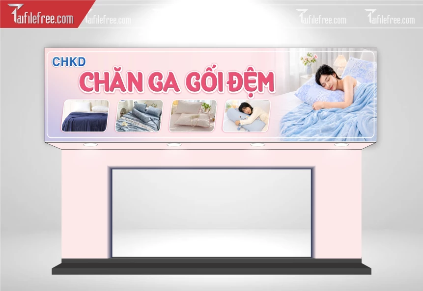 Biển Quảng Cáo, Bảng Hiệu Tiệm Chăn Ga Gối Niệm _BH927